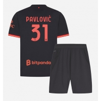 AC Milan Strahinja Pavlovic #31 Tredje Tröja Barn 2026-27 Kortärmad (+ Korta byxor)